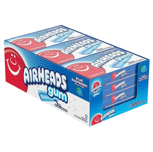 AIRHEADS GUM BLUE RASPBERRY