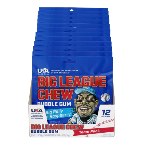 BIG LEAGUE CHEW BLUE RASPBERRY USA