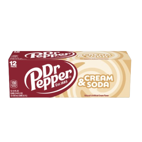 DR PEPPER CREAM SODA 12PK