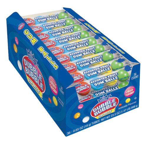 DUBBLE BUBBLE GUM ASSORTED USA