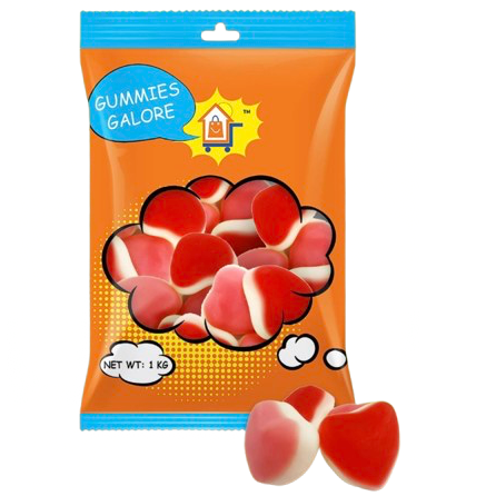 GUMMIES GALORE 2KG HEARTS