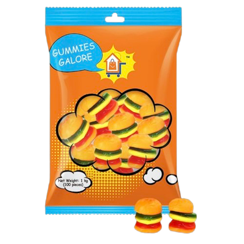 GUMMIES GALORE MINI BURGERS 100 PACK