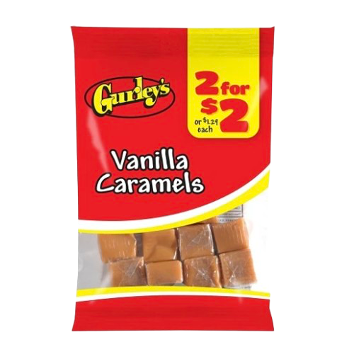 GURLEY'S VANILLA CARAMELS 2OZ