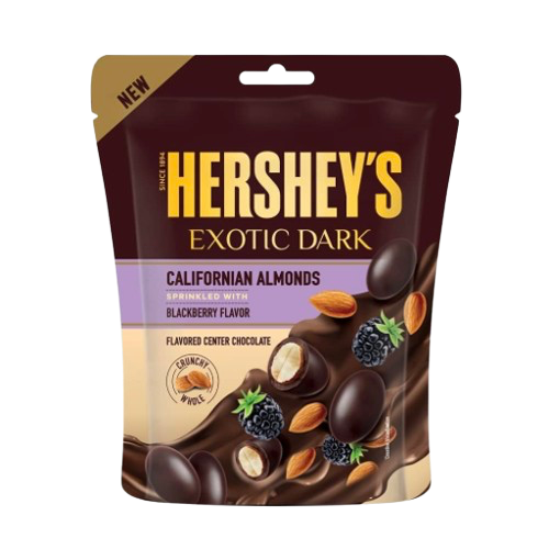 HERSHEYS EXOTIC DARK CHOCOLATE ALMONDS