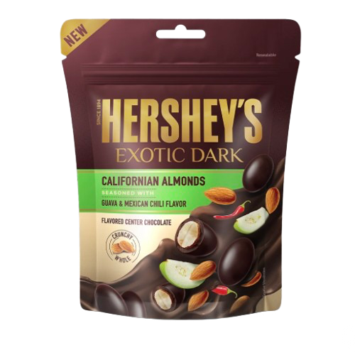 HERSHEYS EXOTIC DARK CHOCOLATE ALMONDS