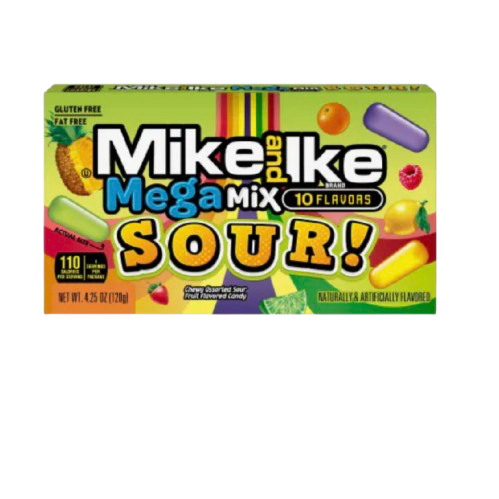 MIKE & IKE MEGA MIX SOUR 4.25OZ