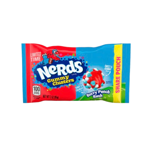 NERDS GUMMY CLUSTERS BERRY PUNCH RUSH 3OZ