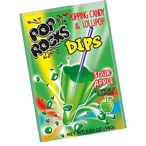 POP ROCKS DIPS SOUR APPLE