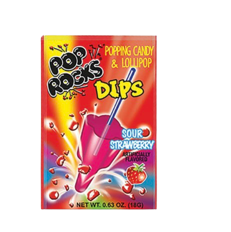 POP ROCKS DIPS SOUR STRAWBERRY