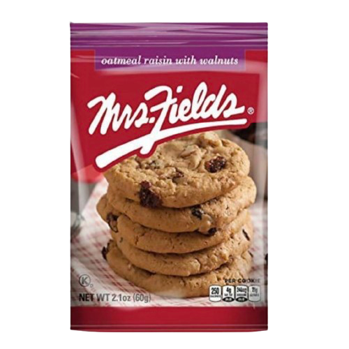 MRS FIELDS OATMEAL RAISIN WITH WALNUTS