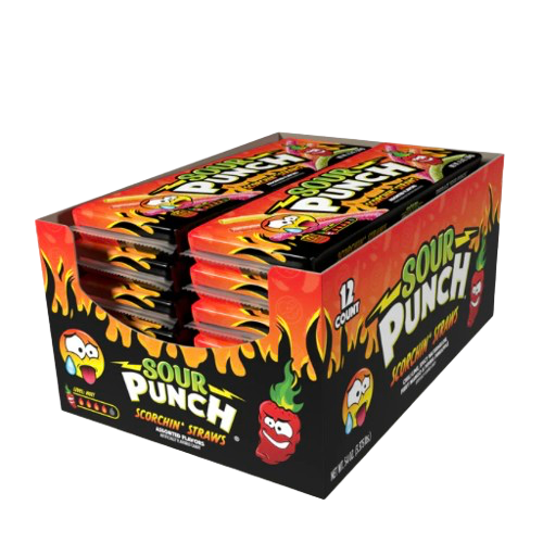 SOUR PUNCH SCORCHING STRAWS USA