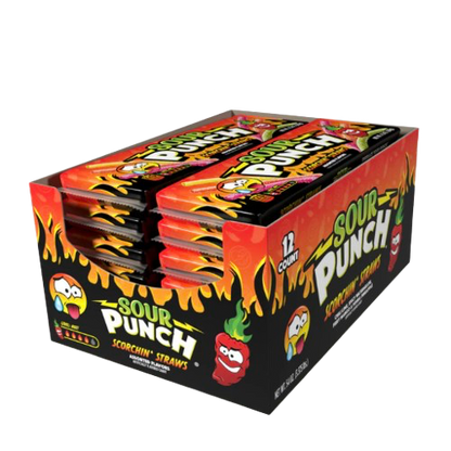 SOUR PUNCH SCORCHING STRAWS USA