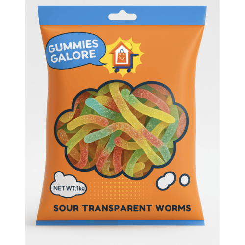 2KG SOUR TRANSPARENT SNAKES
