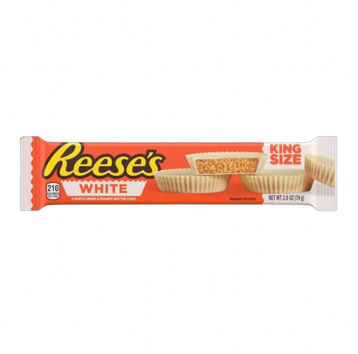 REESES PEANUT BUTTER 2.8OZ WHITE KING SIZE