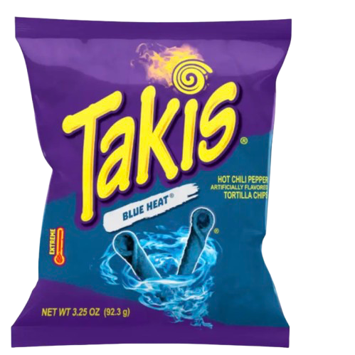 TAKIS BLUE HEAT 92.3GMS DATED