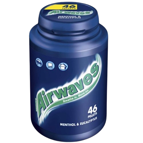 Wrigleys Airwaves Menthol & Eucalyptus Bottle 46 Pack
