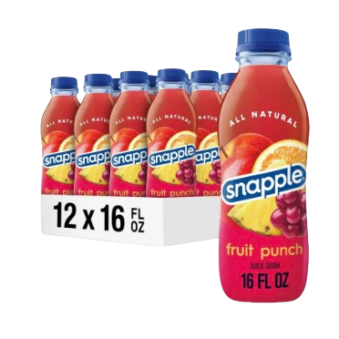 SNAPPLE TEA FRUIT PUNCH 16 FLO OZ