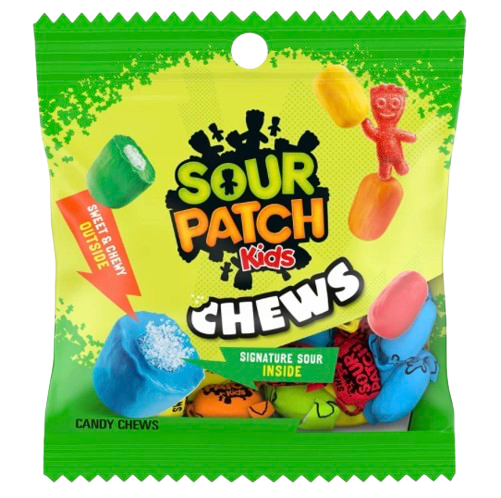 SOUR PATCH KIDS CHEWS ASSORTED PEG 2.12OZ