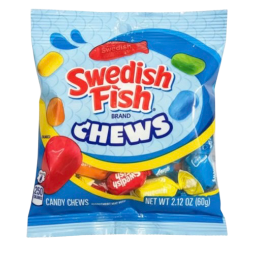 SWEDISH FISH CHEWS PEG 2.12OZ