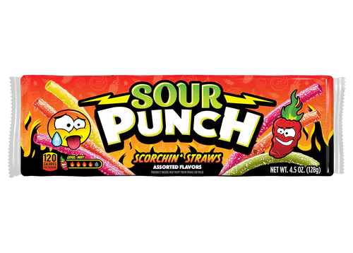 SOUR PUNCH SCORCHING STRAWS USA